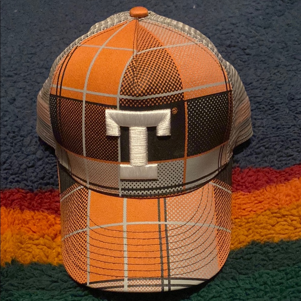 Nike Texas Plaid Cap - Orange and Gray